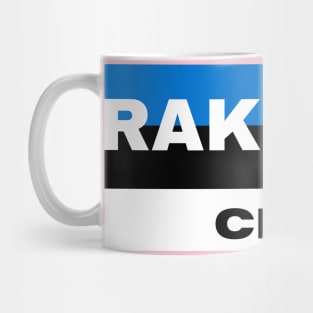 Rakvere City in Estonia Flag Mug